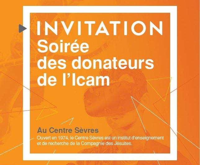 Invitation pour la Soirée des donateurs de l'Icam 2017
